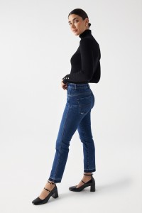 FAITH PUSH IN JEANS WITH UNDONE HEM