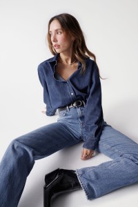 THE VILL CONCEPT REGULAR DENIM SHIRT