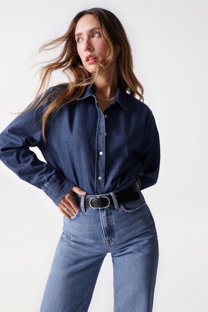 THE VILL CONCEPT REGULAR DENIM SHIRT