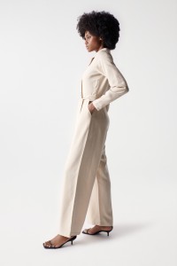 JUMPSUIT WITH BELT AND BUTTONS