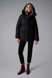 PUFFER JACKET WITH BELT