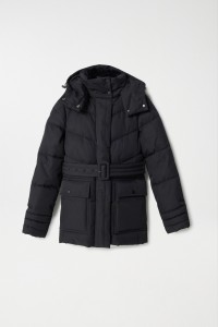 PUFFER JACKET WITH BELT