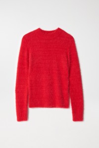 FUR EFFECT KNIT JUMPER