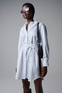 BELTED SHIRT DRESS