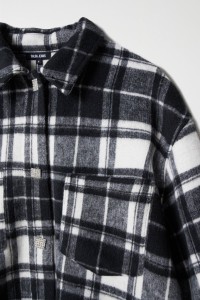 CHECK OVERSHIRT WITH WOOL