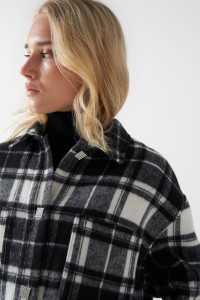 CHECK OVERSHIRT WITH WOOL