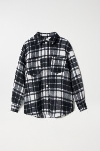 CHECK OVERSHIRT WITH WOOL