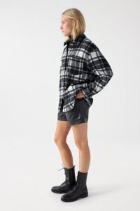 CHECK OVERSHIRT WITH WOOL