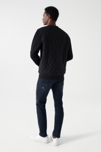 SWEATSHIRT WITH PADDED DETAIL