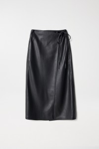 LEATHER EFFECT SKIRT