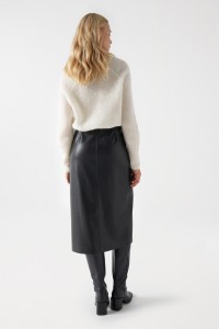 LEATHER EFFECT SKIRT