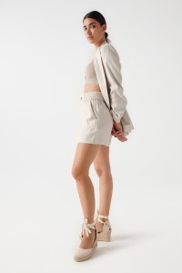 LINEN SHORTS