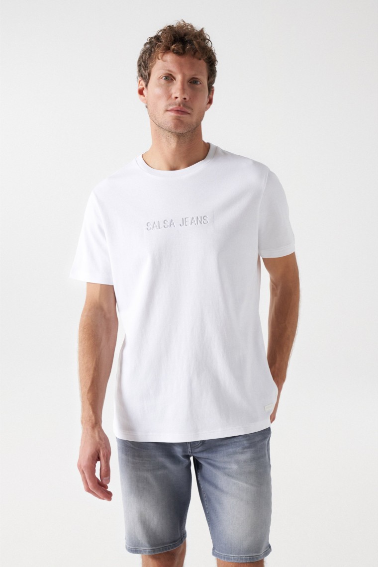 PLAIN T-SHIRT WITH SALSA LOGO