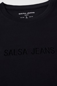 PLAIN T-SHIRT WITH SALSA LOGO