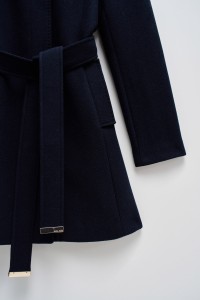 MANTEAU GRACE EN TISSU AVEC CEINTURE