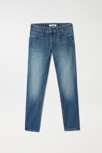 PUSH UP JEANS WITH WASH EFFECTS