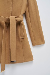 MANTEAU GRACE EN TISSU AVEC CEINTURE