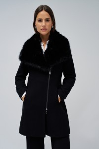 GRACE WOOLLEN COAT WITH FUR