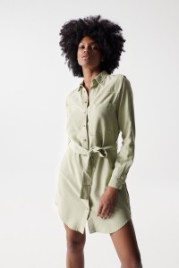 LIGHTDENIM SHIRT DRESS