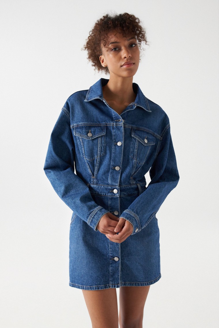 TRUE SHORT DENIM DRESS