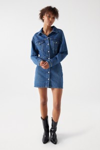 VESTIDO CORTO DE DENIM TRUE