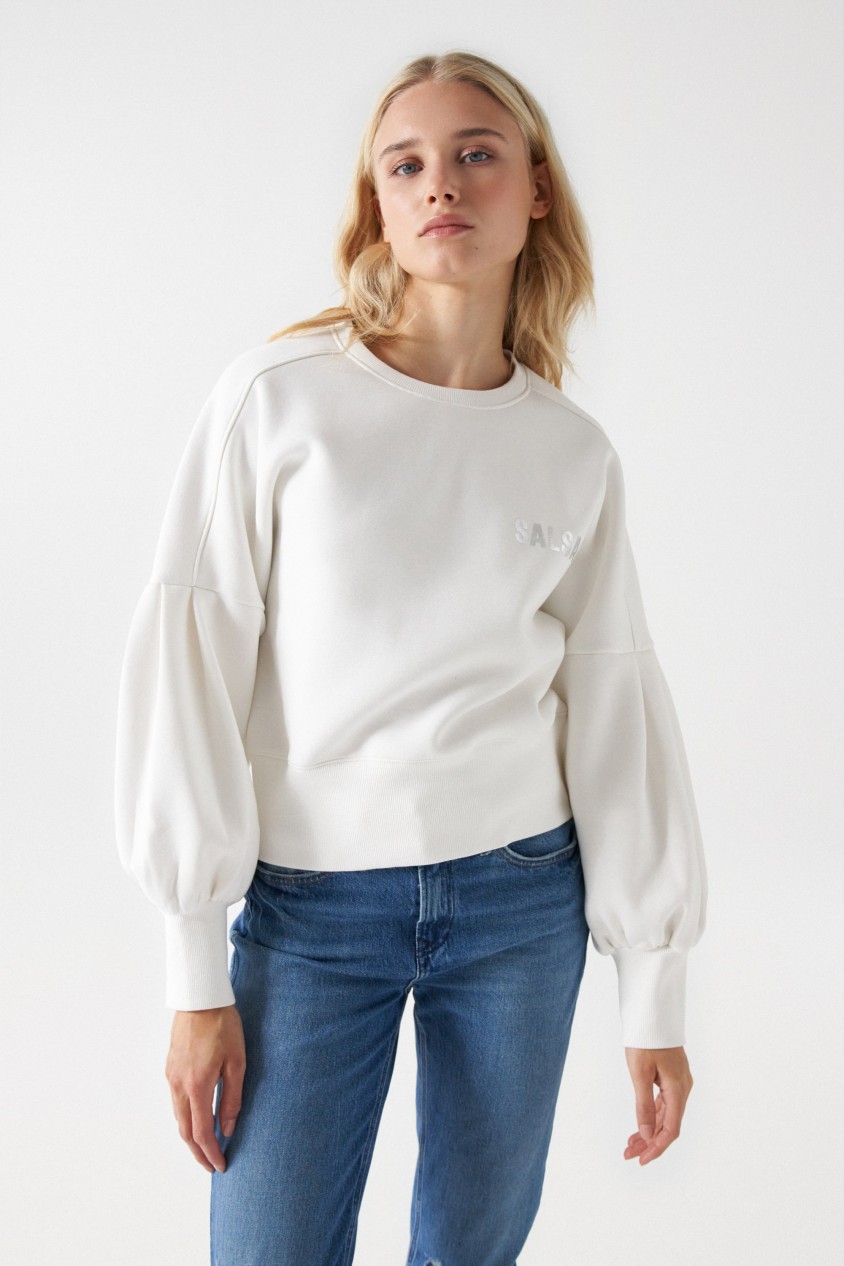 PLAIN SWEATSHIRT WITH SALSA LOGO