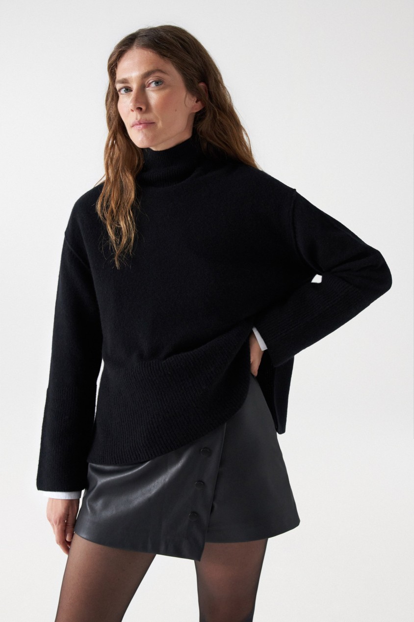 WOOL JUMPER WITH CASHMERE