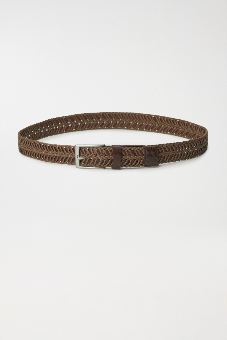 BRAIDED LEATHER BELT