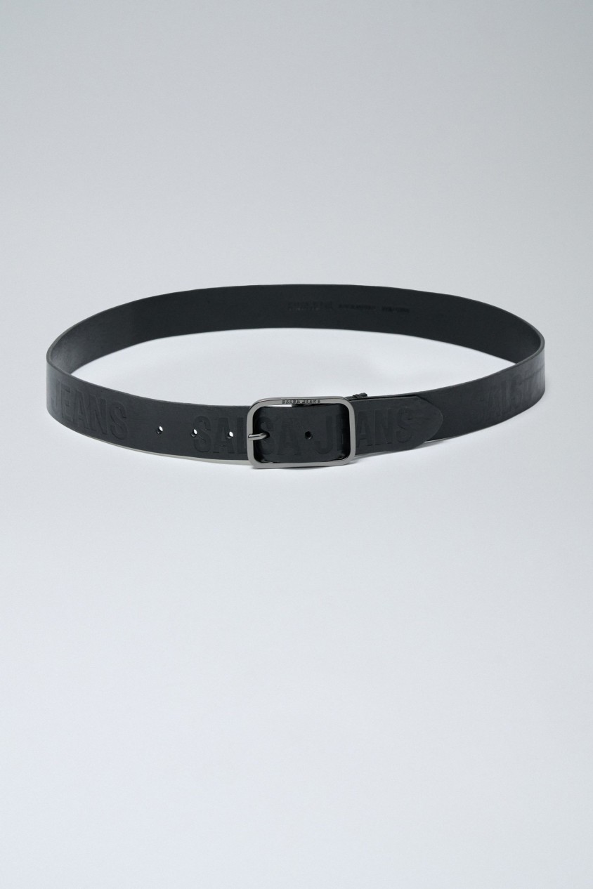 LEATHER BELT WITH SALSA LOGO