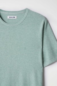 PLAIN KNITTED T-SHIRT