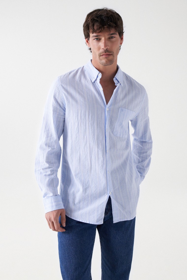 COTTON SHIRT WITH STRIPES