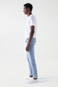 JEANS SLIM CRAFT SERIES COM LAVAGEM PREMIUM