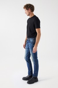 JEANS SLIM CRAFT SERIES COM LAVAGEM PREMIUM