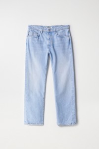 STRAIGHT FIT LIGHT WASH JEANS