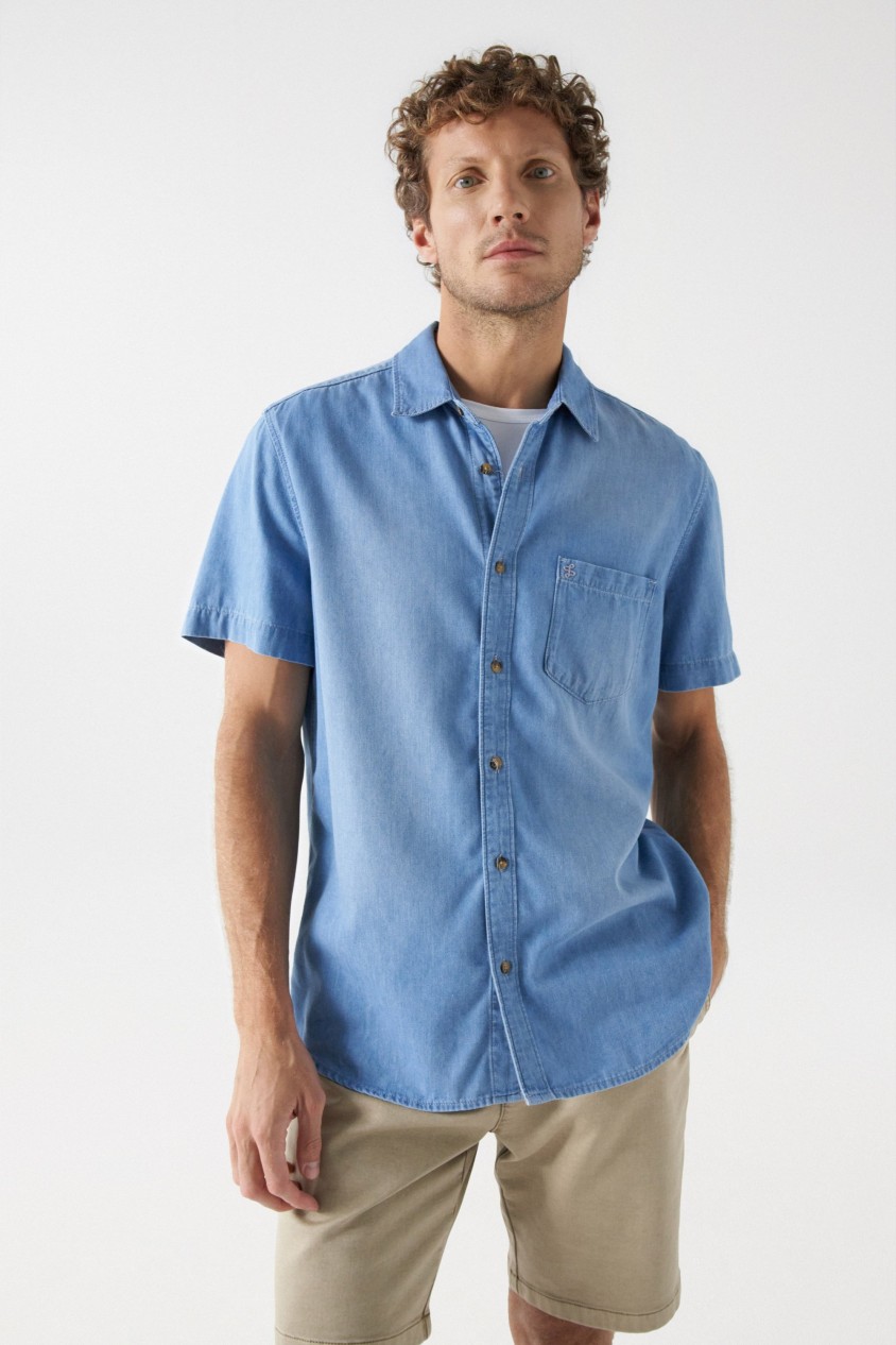 LIGHTDENIM SHIRT WITH POCKET