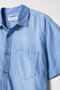 CHEMISE EN DENIM LGER AVEC POCHE