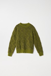 JACQUARD SWEATER WITH WOOL AND MOHAIR