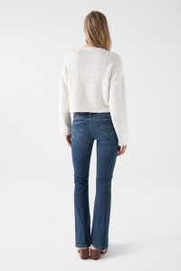 TEXTURED SHORT KNIT JUMPER