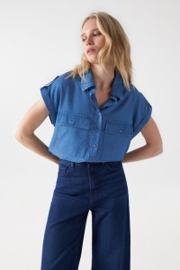 LIGHTDENIM SHIRT KURZARM