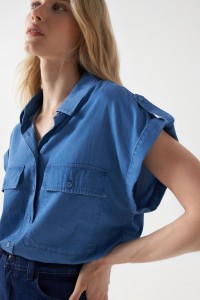 LIGHTDENIM SHIRT KURZARM