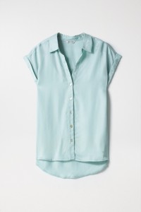 PLAIN SATIN-FEEL SHIRT