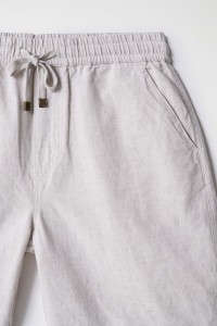 LINEN BLEND SHORTS