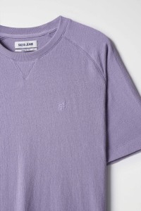 TEXTURED T-SHIRT WITH LOGO