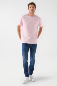 COTTON T-SHIRT WITH POCKET