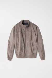 BLOUSON AVIATEUR EN DAIM