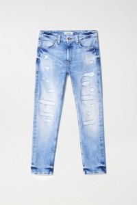 CRAFT SERIES SLIM JEANS WITH RIPS