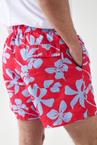 BADEHOSE MIT BLUMENDRUCK