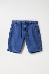 LINEN MIX TEXTURED SHORTS