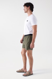 PLAIN SWIM SHORTS WITH DRAWSTRING