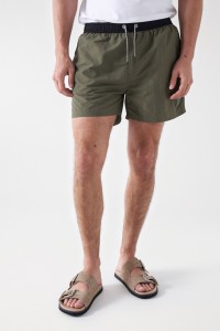 PLAIN SWIM SHORTS WITH DRAWSTRING